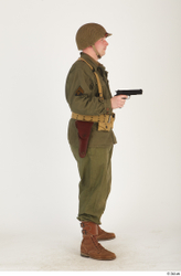  U.S.Army uniform World War II. - Technical Corporal - poses 